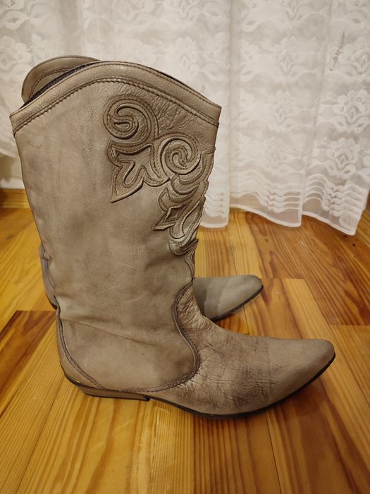 Чоботи козаки вінтажні Cavalli original Сапоги