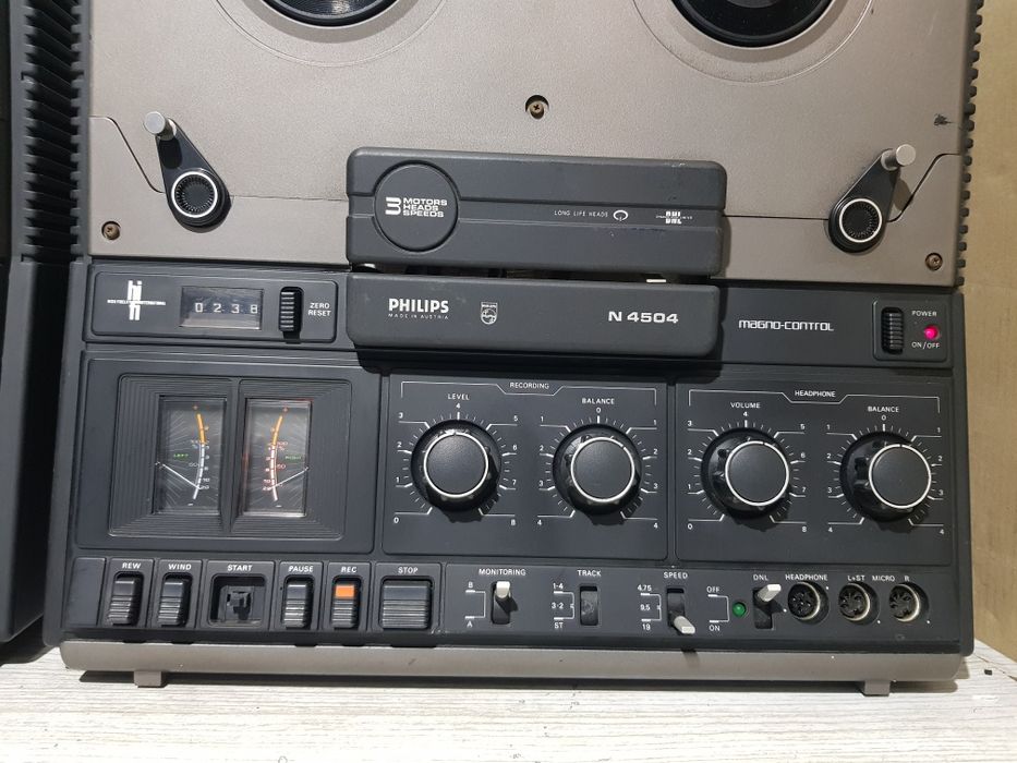 3 головий! Бобінний магнітофон/Бабиник Philips N 4504 б/у з Німеччини