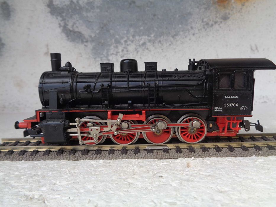 1:87 Locomotiva a vapor BR 55 comboio da DR