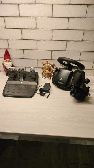 Kierownica Logitech G25 + shifter + pedały+zasilacz. Igła!!!