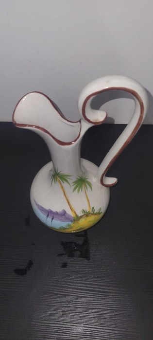 Jarra/Bilha Decorativa em Cerâmica Vieira - Pintada à Mão