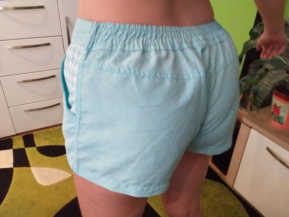 Szorty krótkie spodenki w miętowym kolorze Rozm. 36