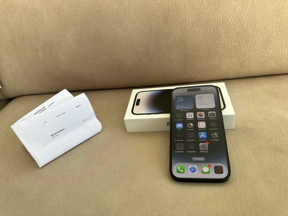 Vendo troco iPhone 14 Pro Max 256Gb Preto C/Fatura Nacional