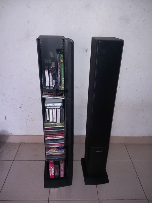 Dois porta dvd/CD , base de colunas