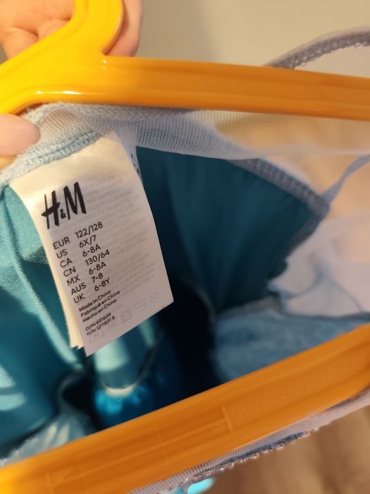 Suknia strój ELSA Frozen H&M 122/128 Stan idealny