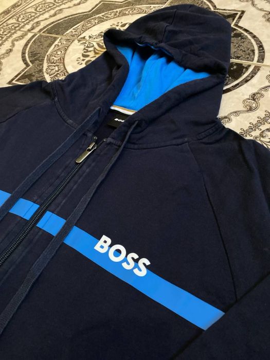 Чоловіча олімпійка, кофта з застібкою, зіпка Boss, L