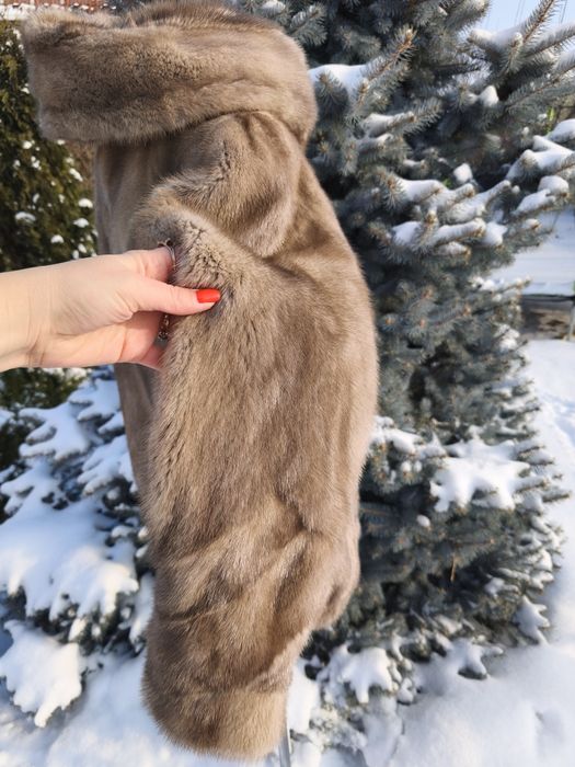 Ог 120! Шикарна норкова шуба сіра норка автоледі 48-50-52