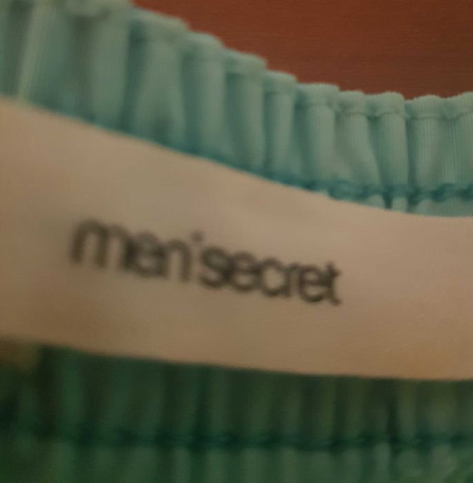 Calções Banho Homem forrado Azul Mar Men´Secret. Tamanho L