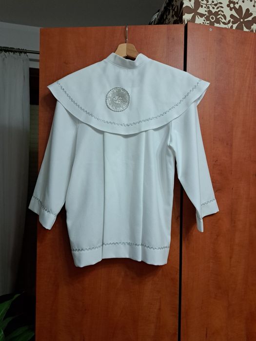 Alba chłopięca z komżą srebrna rozm 134-146