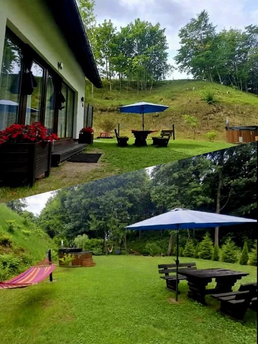 Domek nad jeziorem, jacuzzi ,rzeczka, Giżycko,Mazury, wolne terminy