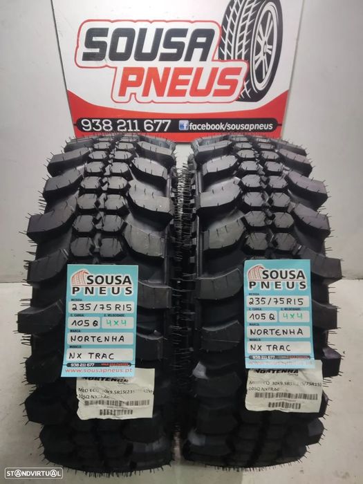 2 pneus novos 235-75r15 nortenha - oferta dos  portes
