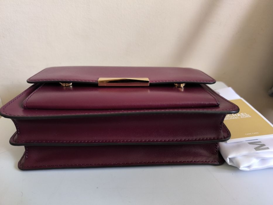 Michael Kors skórzana torebka na złotym łańcuszku