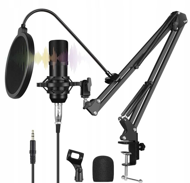 Mikrofon studyjny, nowy, uzyty raz po rozpakowaniu