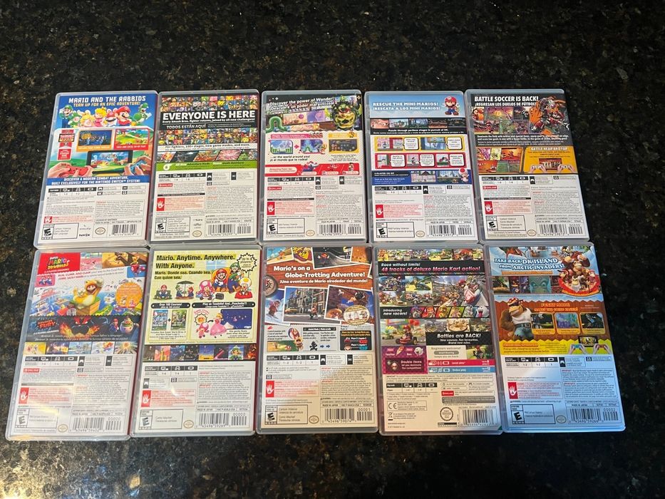 Coleção de jogos originais da Nintendo Switch - Lote com 10 jogos, i