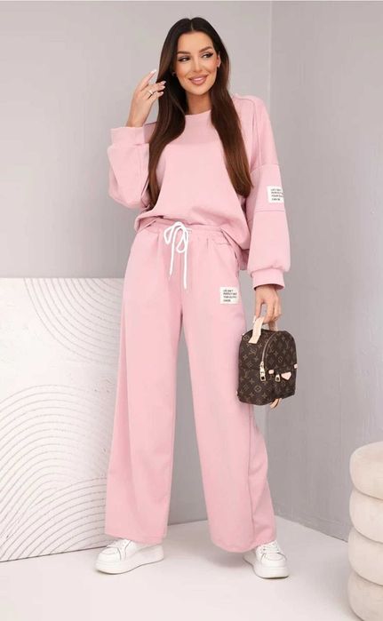 Dres damski pudrowy róż 24899