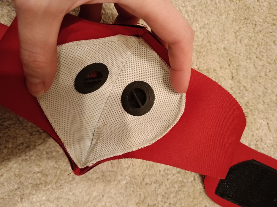 Maska antysmogowa brak jednej części