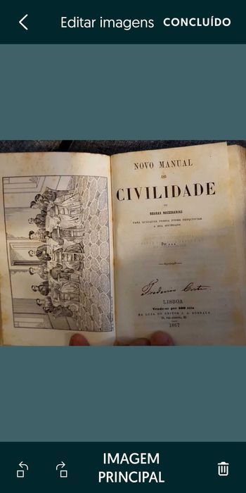 Rei 1856 Civilidade  e educação livro