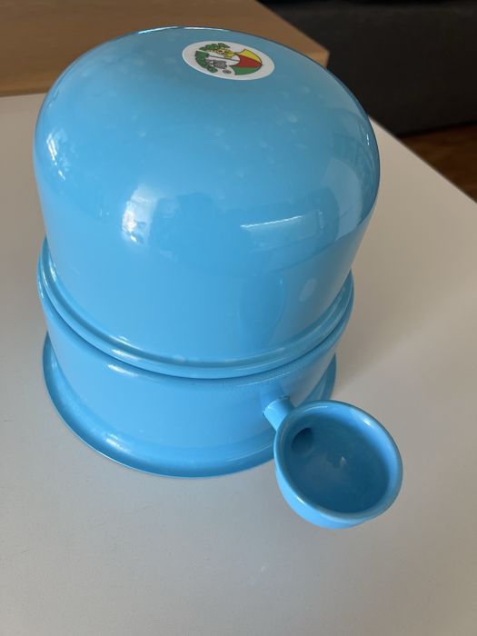 Bebedouro Vida Mansa Alumínio Azul Claro (Como Novo) - Ideal para Orelhas Compridas
