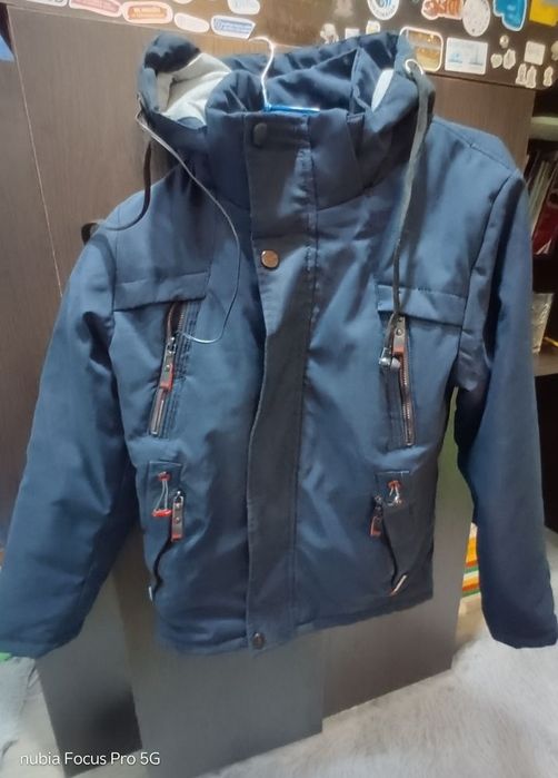 Демісезонна куртка для хлопчика «DAF-1» синя 140