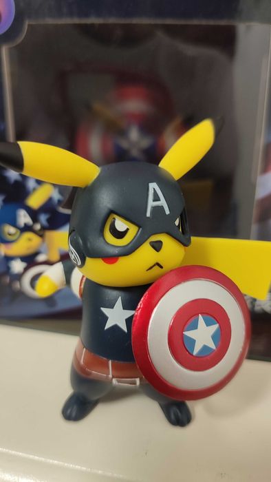 Pokemon Captain America Pikachu
