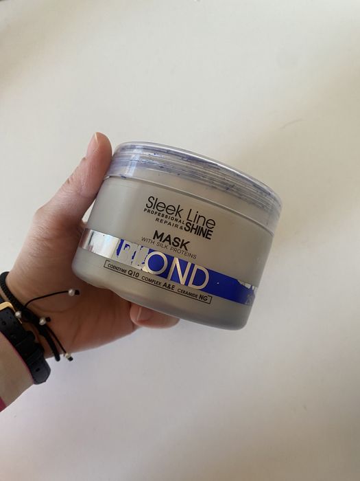 Maska do włosów fioletowa blond sleek line