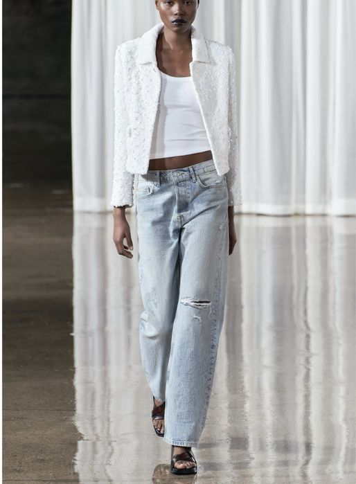 Невероятные шикарные стильные джинсы Зара 34