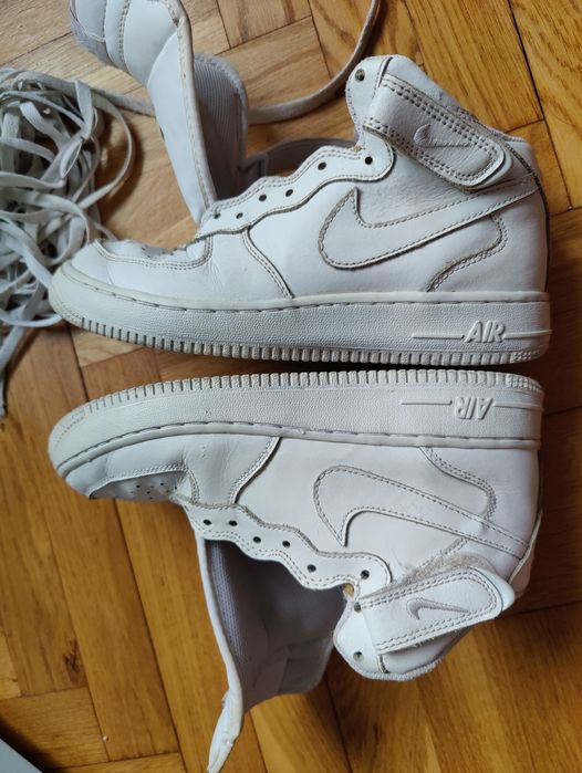 Nike air force 1 one HI high 38 bez wkładek i sznurówek