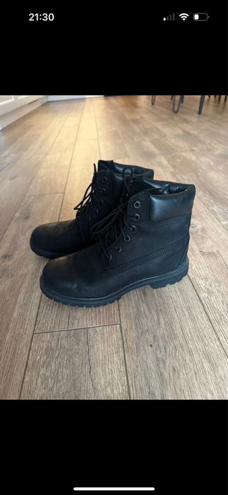 Buty damskie Timberland czarne skóra naturalna waterproof trapery