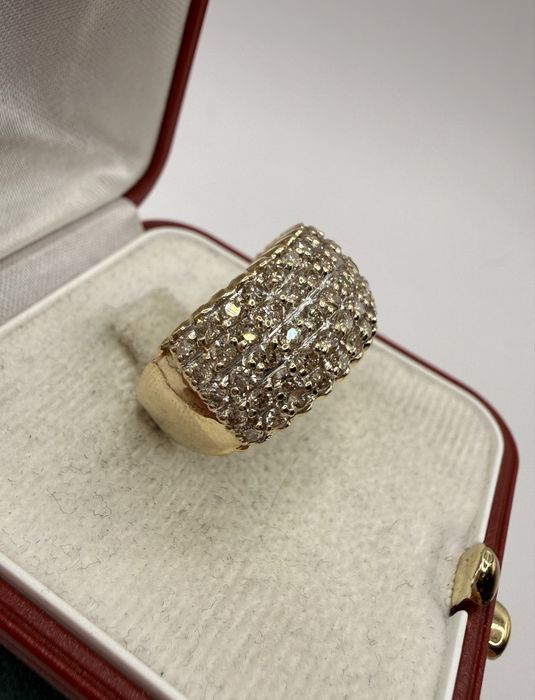 Złoty pierścionek 585 z diamentami 2,00ct Si1-P1/K-M
