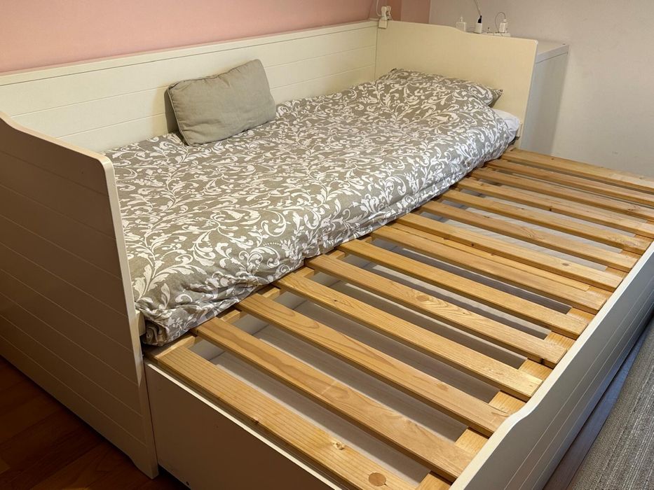 Cama de solteiro com gavetão
