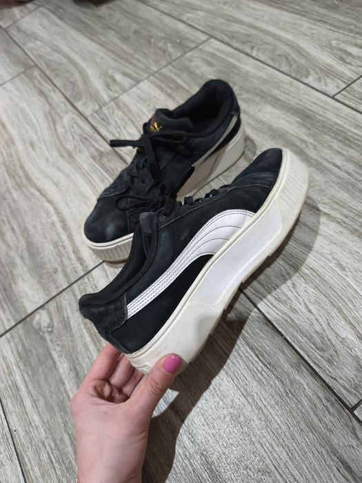 Czarne zamszowe buty puma 39 rozmiar