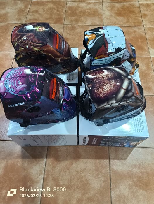 Máscaras de solda com visão real!!