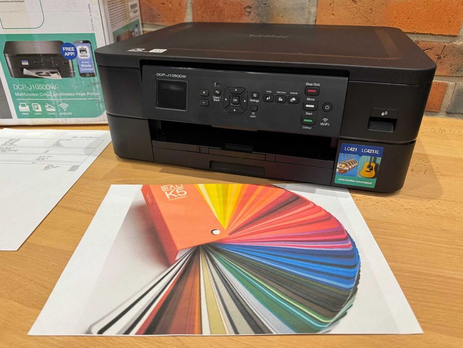 Brother DCP-J1313DW+ Komplet 4 tuszy stan idealny przebieg 8 wydruków