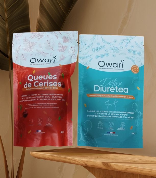 2 x Owari . Detox Diureta i Queues się Cerises. 2 x 50 g