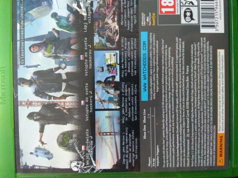 Watch Dogs 2 na Xbox one