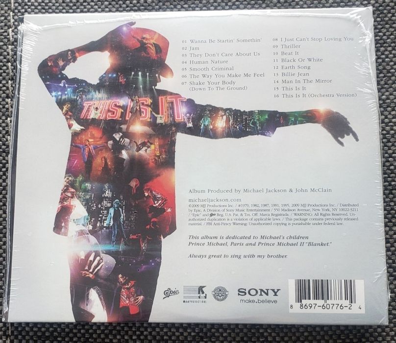 Michael Jackson This Is It USA CD Bi-Fold