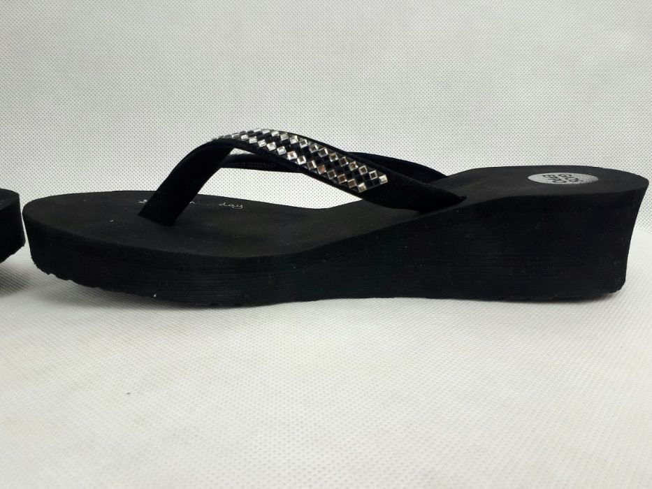 KLAPKI JAPONKI GIOSEPPO 33192 aroma black czarne cyrkonie 41 buty