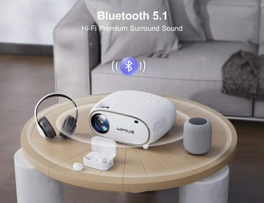 Projector 9800 lumens + WiFi + Bluetooth + Office + NATIVA 1080p/4k