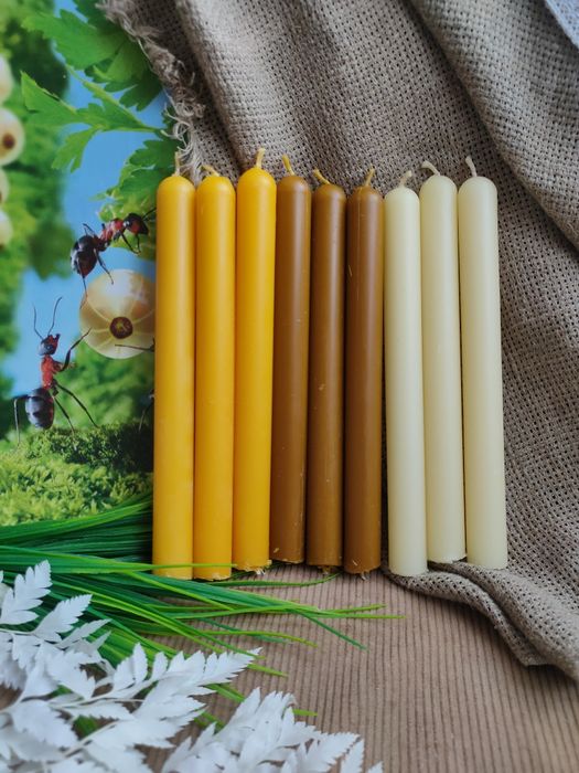 Воскові свічки Сінергія.Восковые свечи. Свічки з бджолиного воску