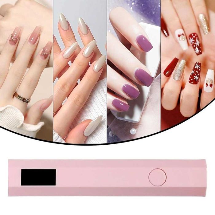 LAMPA UV LED DO PAZNOKCI HYBRYD MINI przenośna mocna usb  do żelu manicure