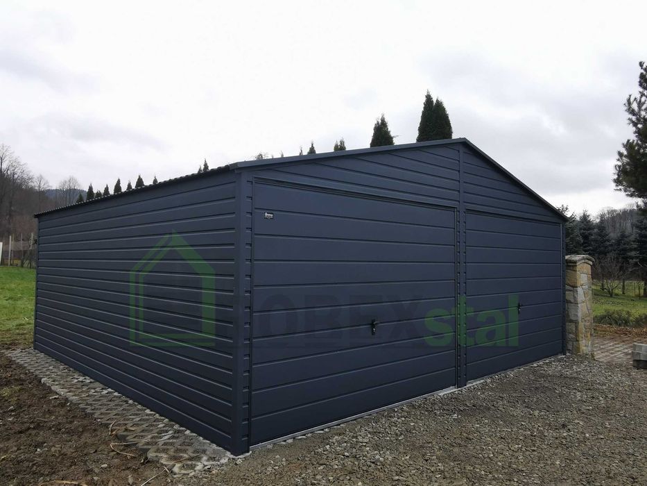 Garaż blaszany 6x5.8 antracyt każdy kolor i wymiar TRANSPORT CAŁY KRAJ