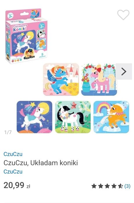 Zestw puzzli dla dziecka 3+