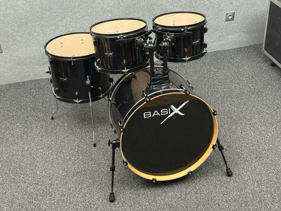 ++ BASIX Classic Custom Black - PERKUSJA Akustyczna zestaw werbel ++