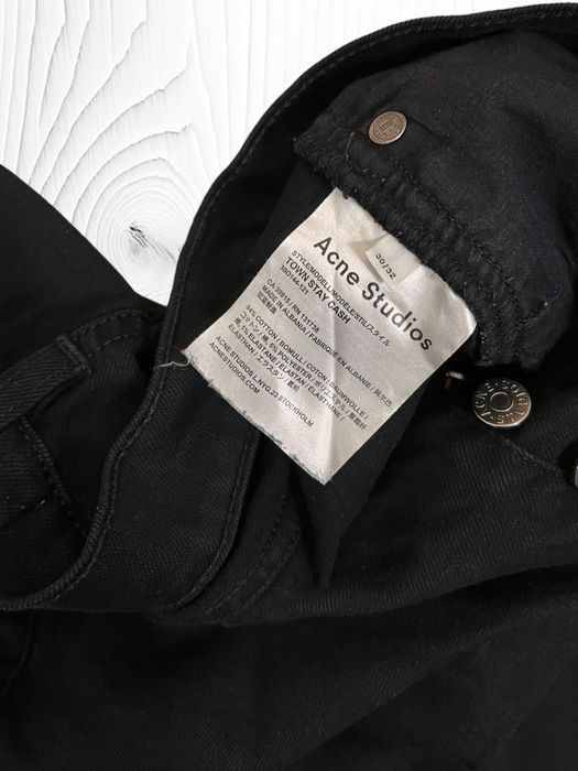 Acne Studios Town Stay Cash roz. W30 L32 męskie czarne dżinsy