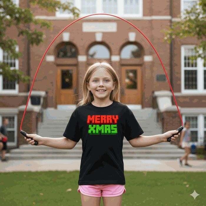 Koszulka dziecięca czarna Blokowa minecraft prezent święta 152