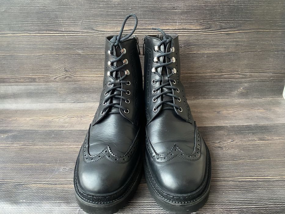 Шкіряні черевики броги Made in Italy 43 р