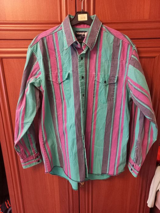 Рубашка wrangler brushpopper винтаж usa