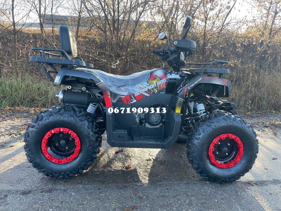 Квадроцикл Коман Comman Scorpion 200cc Навантаження 300кг Двомісний Кредитуємо Доставка додому в зібраному стані Безкоштовно