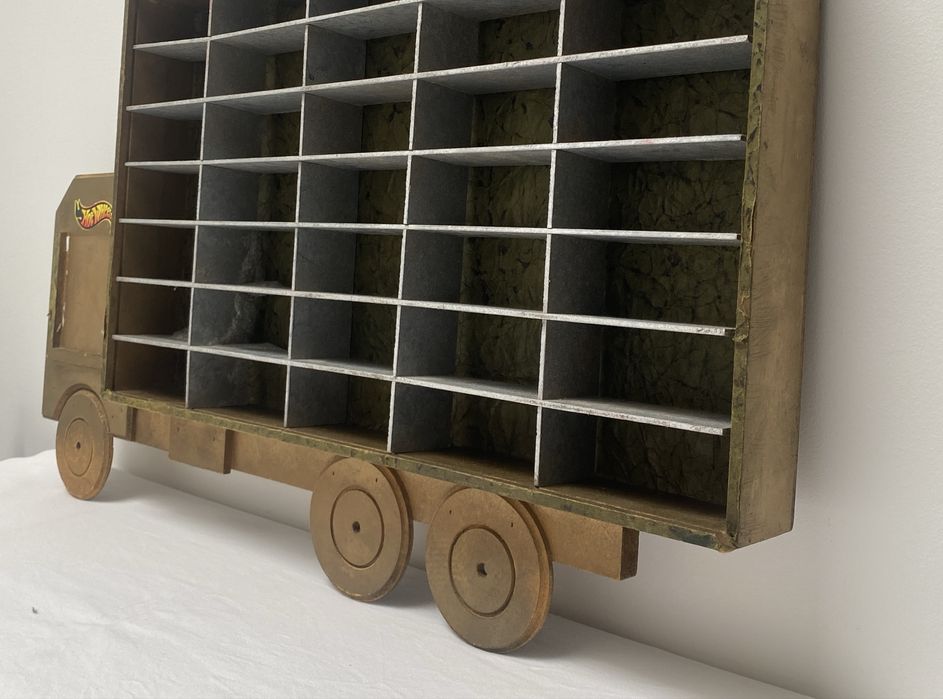 Display garagem estacionamento carros Hot Wheels 1:64 vintage