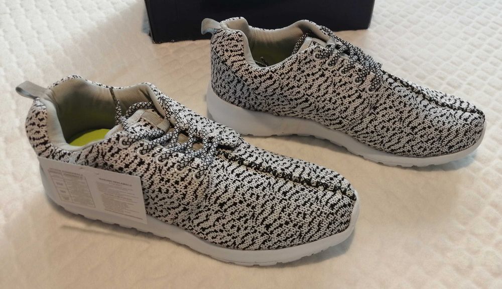 Buty sportowe, męskie, czarno-biały melanż, 45 (Obuwie)